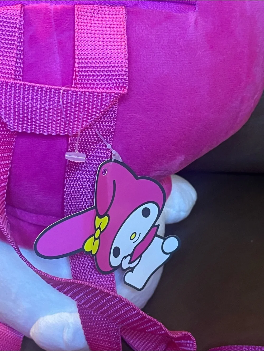 Sanrio Hello Kitty & Friends My Melody Pink & Yellow Bow Plush Backpack NEW NWT